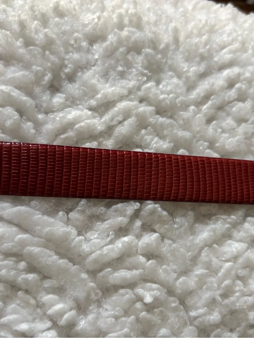 Talbots Genuine Red Leather Belt